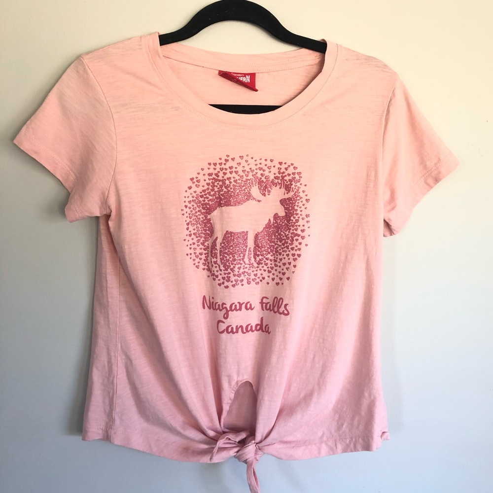 Niagara Falls Pink Tee | Large